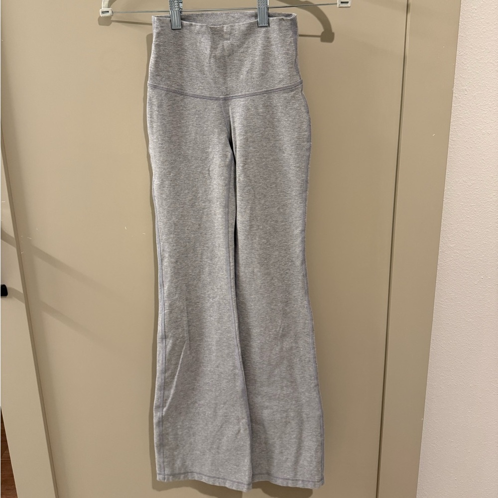 Aritzia heather gray flare leggings